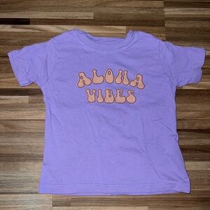 Aloha Vibes Lavender Kids Tee